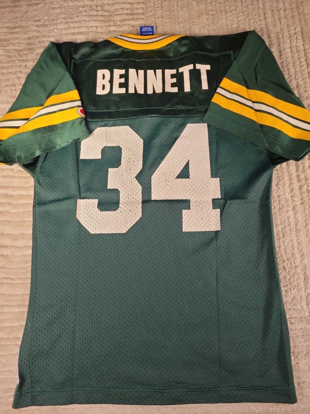 Champion Edgar Bennett Green Bay Packers Football Jersey Youth Medium 10-12 Boys